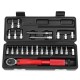 25Pcs Bicycle Bike Torque Wrench 1/4 Inch Torque Wrench Socket Set Kit 2-24Nm 25Pcs Bicycle Bike Torque Wrench 1/4 Inch Torque Wrench Socket Set Kit 2-24Nm