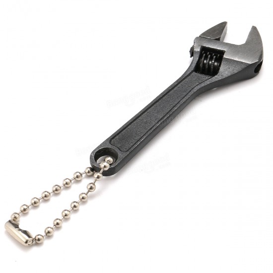 2Pcs 2.5inch & 4inch Mini Metal Adjustable Wrenches Spanner Hand Jaw Wrench 0-15mm 0-10mm