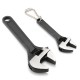 2Pcs 2.5inch & 4inch Mini Metal Adjustable Wrenches Spanner Hand Jaw Wrench 0-15mm 0-10mm