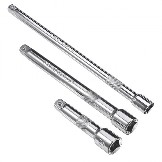 3/8inch 10mm Socket Ratchet Wrench Extension Bar CRV 75/150/250mm Long Bar