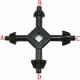 4 In 1 Multi-function Hand Drill Key Chuck Wrench Four Head Electric Drill Outdoor Portable Gadget Tools 4 In 1 Multi-function Hand Drill Key Chuck Wrench Four Head Electric Drill Outdoor Portable Gadget Tools