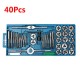 40Pcs Metric Tap Wrench and Die Pro Set M3-M12 Nut Bolt Alloy Metal Hand Tools 40Pcs Metric Tap Wrench and Die Pro Set M3-M12 Nut Bolt Alloy Metal Hand Tools