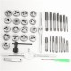 40Pcs Metric Tap Wrench and Die Pro Set M3-M12 Nut Bolt Alloy Metal Hand Tools 40Pcs Metric Tap Wrench and Die Pro Set M3-M12 Nut Bolt Alloy Metal Hand Tools