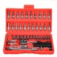 46Pcs Car Motorcycle Repair Tool Deep Socket Ratchet Wrench Screwdriver Head Set Tools 46Pcs Car Motorcycle Repair Tool Deep Socket Ratchet Wrench Screwdriver Head Set Tools