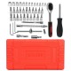 46Pcs Car Motorcycle Repair Tool Deep Socket Ratchet Wrench Screwdriver Head Set Tools 46Pcs Car Motorcycle Repair Tool Deep Socket Ratchet Wrench Screwdriver Head Set Tools