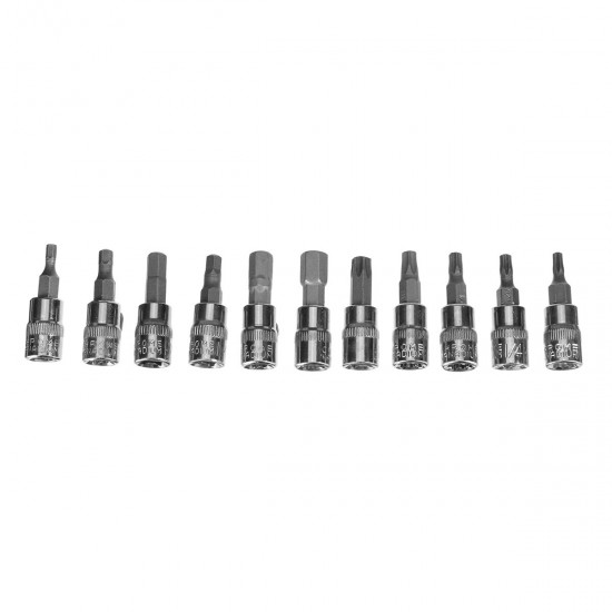 53Pcs Car Motorcycle Repair Tool Deep Socket Ratchet Wrench Screwdriver Head Set