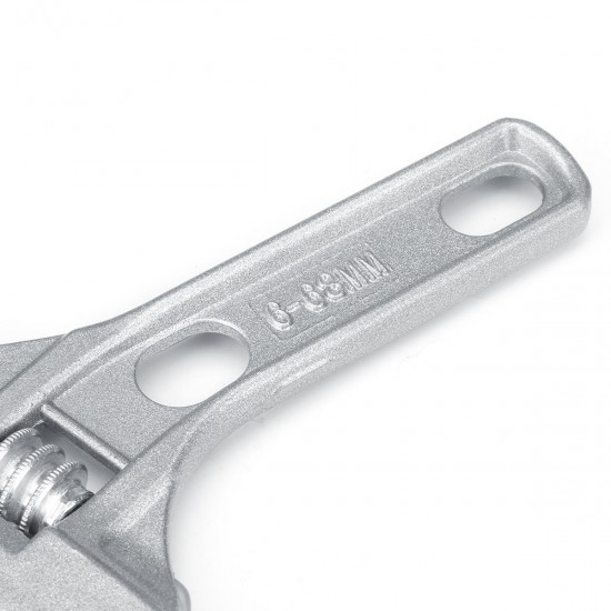 6-68mm Adjustable Spanner Wrench Large Openings Short Handle Repair Hand Tool