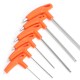 6Pcs T Handle Ball Ended Hex Key Set Long Reach Allen Screwdriver Wrench Tool 22.53568mm