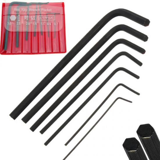 7pcs 0.7mm-3mm Mini Hexagon Hex Allen Key Wrench Screwdriver Set Tool Kit