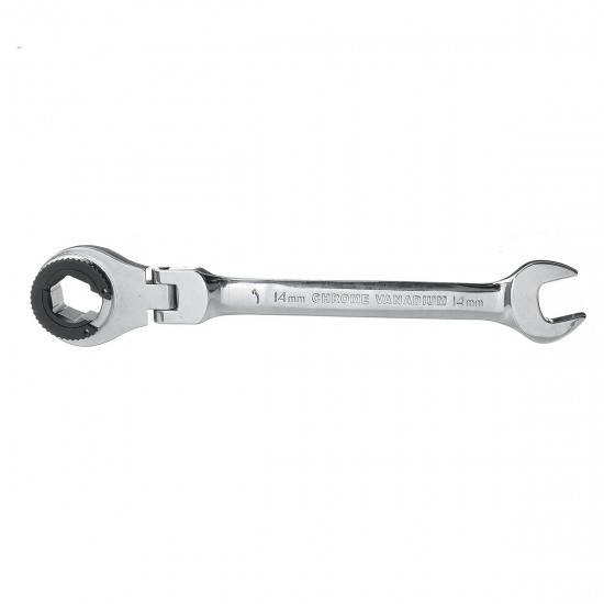 8-14mm 72 Tooth Tubing Ratchet Wrench Flexible Head Open Spanners Hand Car Repair Tools