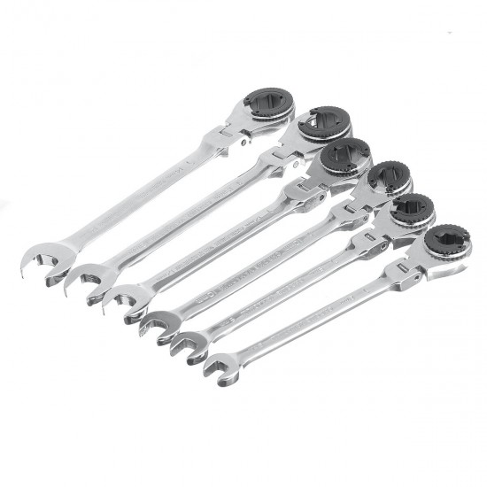 8-14mm 72 Tooth Tubing Ratchet Wrench Flexible Head Open Spanners Hand Car Repair Tools