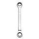 8-19mm Steel Metric Fixed Head Ratchet Spanner Gear Wrench Double End Ring Tool