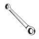 8-19mm Steel Metric Fixed Head Ratchet Spanner Gear Wrench Double End Ring Tool