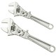 8inch 10inch Adjustable Ratchet Wrench Folding Handle Dual-purpose Pipe Wrench Spanner Key Hand Tool