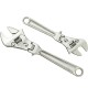 8inch 10inch Adjustable Ratchet Wrench Folding Handle Dual-purpose Pipe Wrench Spanner Key Hand Tool