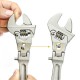 8inch 10inch Adjustable Ratchet Wrench Folding Handle Dual-purpose Pipe Wrench Spanner Key Hand Tool