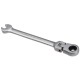 8mm Reversible Flexible Head Ratchet Ratcheting Spanner Wrench Socket Wrenches Nut Tool for Home & Garden