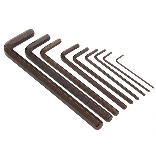 9Pcs Hex Key Allen Tools Wrench Set Extra-long Arm AllenTorque Sae Memtric Torx Spanner