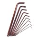 9Pcs S2 Alloy Steel Ball Head L Shape Torx Allen Wrench Set 1.5mm to 10mm Repair Tools 9Pcs S2 Alloy Steel Ball Head L Shape Torx Allen Wrench Set 1.5mm to 10mm Repair Tools