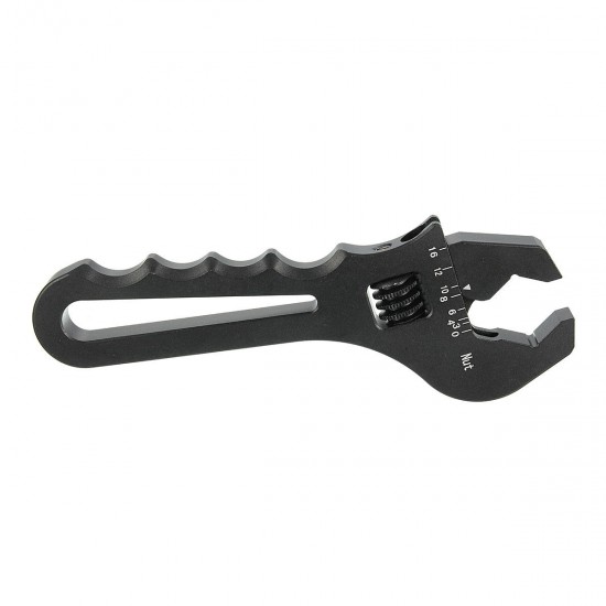 AN3-AN16 Adjustable Aluminum Wrench Fitting Tool Spanner Black AN3-AN16 Adjustable Aluminum Wrench Fitting Tool Spanner Black