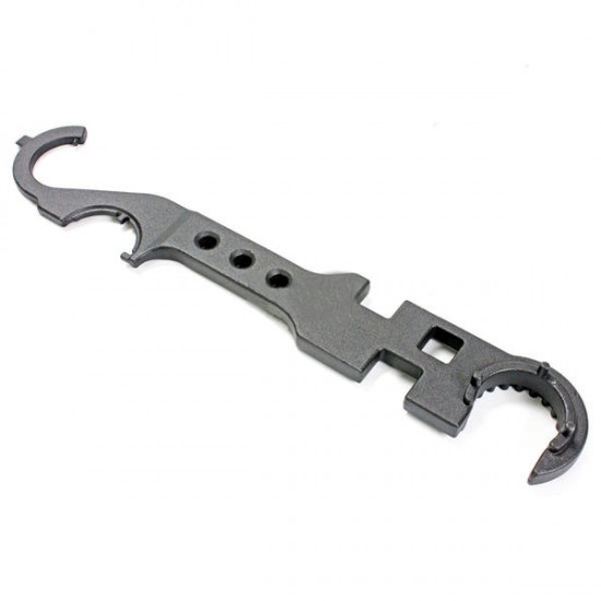 AR15/M4 Multi Purpose Combo Wrench Tool Wrench Barrel Nut Stock Tool 31cm Length AR15/M4 Multi Purpose Combo Wrench Tool Wrench Barrel Nut Stock Tool 31cm Length