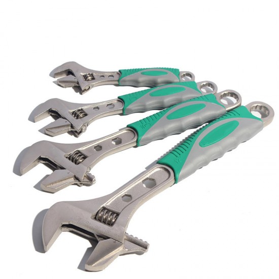 Adjustable Universal Wrench Spanner 6/8/10/12Inch Wrench Set With Allen Key Ratchet Wrench Hand Tools