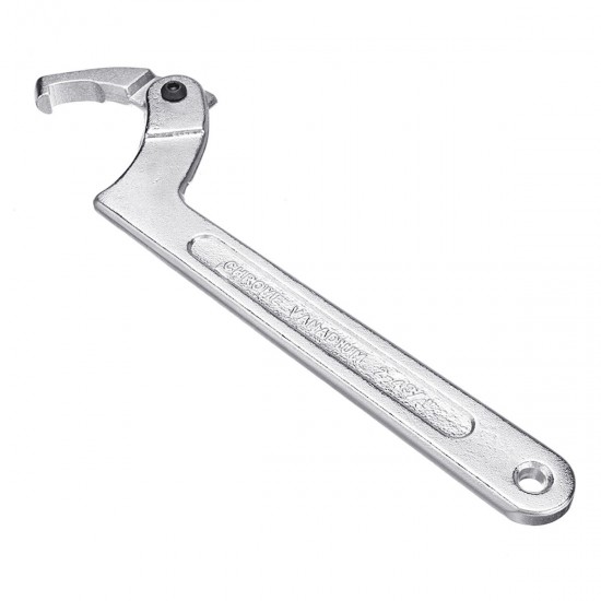 Chrome Vanadium Adjustable Hook Wrench C Spanner Tool 19-51mm 32-76mm 51-120mm Chrome Vanadium Adjustable Hook Wrench C Spanner Tool 19-51mm 32-76mm 51-120mm