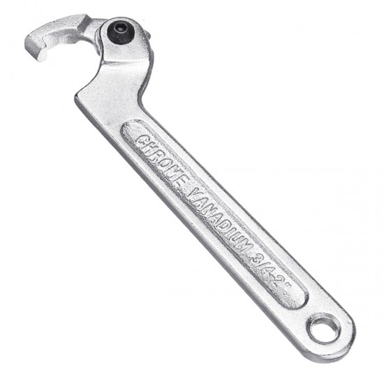 Chrome Vanadium Adjustable Hook Wrench C Spanner Tool 19-51mm 32-76mm 51-120mm Chrome Vanadium Adjustable Hook Wrench C Spanner Tool 19-51mm 32-76mm 51-120mm
