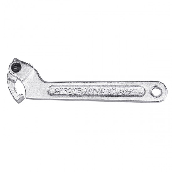 Chrome Vanadium Adjustable Hook Wrench C Spanner Tool 19-51mm 32-76mm 51-120mm