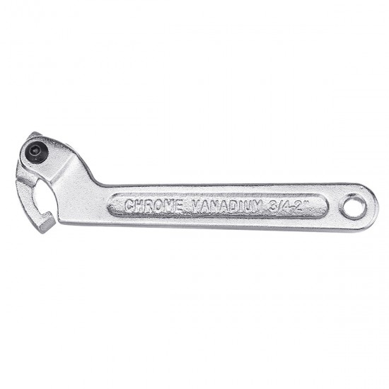Chrome Vanadium Adjustable Hook Wrench C Spanner Tool 19-51mm 32-76mm 51-120mm Chrome Vanadium Adjustable Hook Wrench C Spanner Tool 19-51mm 32-76mm 51-120mm