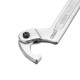 Chrome Vanadium Adjustable Hook Wrench C Spanner Tool 19-51mm 32-76mm 51-120mm Chrome Vanadium Adjustable Hook Wrench C Spanner Tool 19-51mm 32-76mm 51-120mm