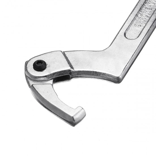 Chrome Vanadium Adjustable Hook Wrench C Spanner Tool 19-51mm 32-76mm 51-120mm Chrome Vanadium Adjustable Hook Wrench C Spanner Tool 19-51mm 32-76mm 51-120mm