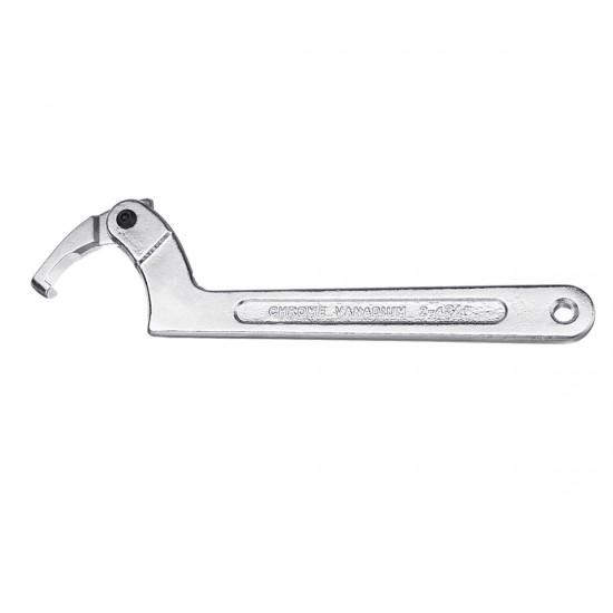 Chrome Vanadium Adjustable Hook Wrench C Spanner Tool 19-51mm 32-76mm 51-120mm Chrome Vanadium Adjustable Hook Wrench C Spanner Tool 19-51mm 32-76mm 51-120mm