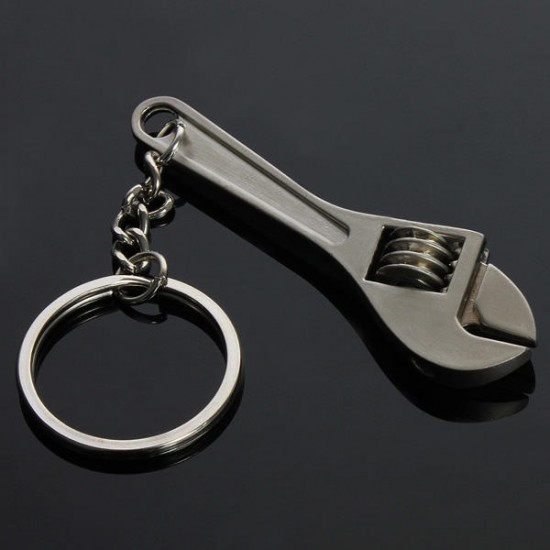 Creative Mini Tool Model Wrench Spanner Key Chain Ring