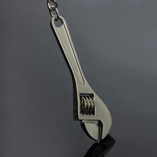 Creative Mini Tool Model Wrench Spanner Key Chain Ring