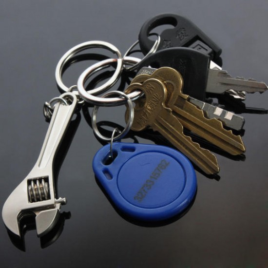 Creative Mini Tool Model Wrench Spanner Key Chain Ring Creative Mini Tool Model Wrench Spanner Key Chain Ring