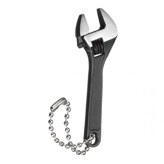 66mm 2.6inch Mini Metal Adjustable Wrench Spanner Hand Tool 0-10mm Jaw Wrench Black