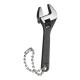 66mm 2.6inch Mini Metal Adjustable Wrench Spanner Hand Tool 0-10mm Jaw Wrench Black