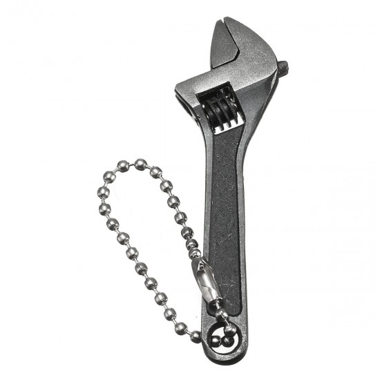 66mm 2.6inch Mini Metal Adjustable Wrench Spanner Hand Tool 0-10mm Jaw Wrench Black 66mm 2.6inch Mini Metal Adjustable Wrench Spanner Hand Tool 0-10mm Jaw Wrench Black