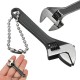 66mm 2.6inch Mini Metal Adjustable Wrench Spanner Hand Tool 0-10mm Jaw Wrench Black 66mm 2.6inch Mini Metal Adjustable Wrench Spanner Hand Tool 0-10mm Jaw Wrench Black