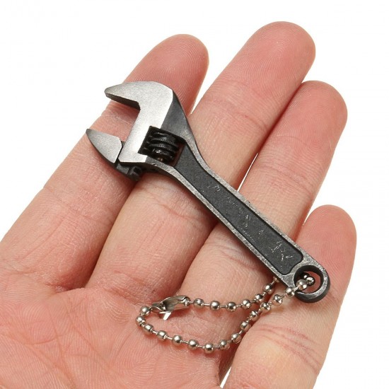 66mm 2.6inch Mini Metal Adjustable Wrench Spanner Hand Tool 0-10mm Jaw Wrench Black 66mm 2.6inch Mini Metal Adjustable Wrench Spanner Hand Tool 0-10mm Jaw Wrench Black
