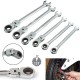 Flexible Pivoting Head Ratchet Combination Spanner Wrench Garage Metric Tool 6mm 7mm 8mm 10mm 11mm 12mm Flexible Pivoting Head Ratchet Combination Spanner Wrench Garage Metric Tool 6mm 7mm 8mm 10mm 11mm 12mm