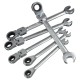 Flexible Pivoting Head Ratchet Combination Spanner Wrench Garage Metric Tool 6mm 7mm 8mm 10mm 11mm 12mm