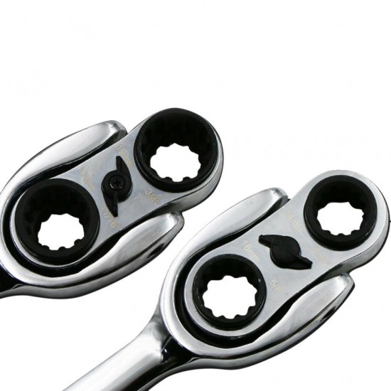 6-21mm Metric Offset Torque Wrench Set UnIiversal Ratchet Wrench Spanner Double End Wrench Offset Ring Spanner WR006A