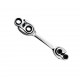 6-21mm Metric Offset Torque Wrench Set UnIiversal Ratchet Wrench Spanner Double End Wrench Offset Ring Spanner WR006A