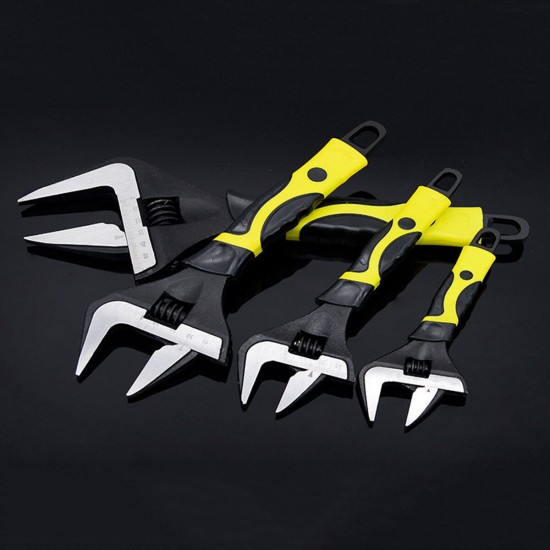 Large Extra Wide Jaw Adjustable Spanner Wrench Openning Capacity Nut Pipe Tool Large Extra Wide Jaw Adjustable Spanner Wrench Openning Capacity Nut Pipe Tool