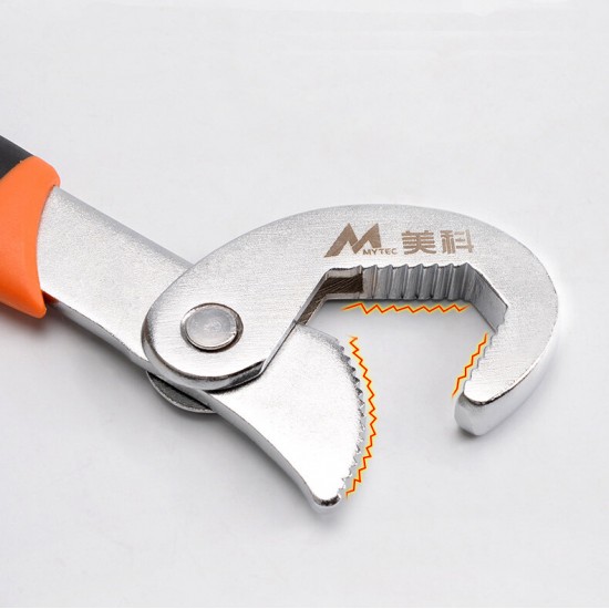 Three-Sided Toothed Universal Wrench Multifunctional Faucet Movable Wrench Tool Household Pipe Wrench Universal Pipe Wrench