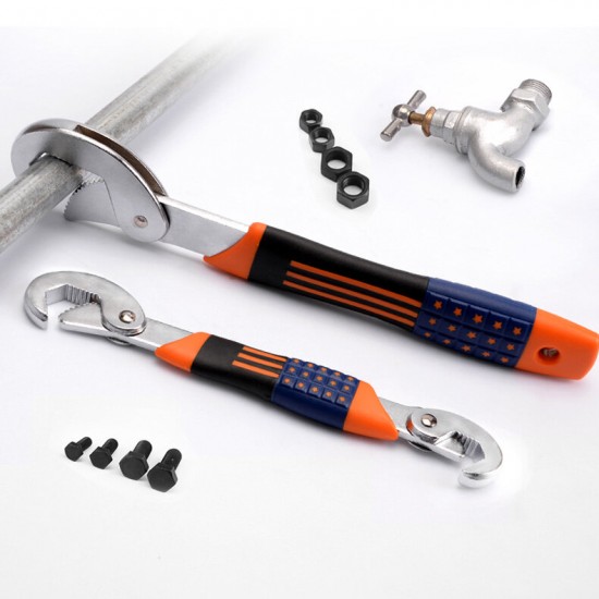Three-Sided Toothed Universal Wrench Multifunctional Faucet Movable Wrench Tool Household Pipe Wrench Universal Pipe Wrench Three-Sided Toothed Universal Wrench Multifunctional Faucet Movable Wrench Tool Household Pipe Wrench Universal Pipe Wrench