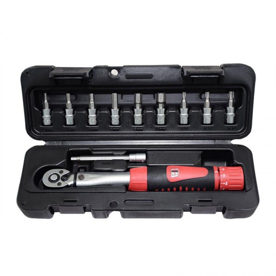 Mechanical Preset Torque Wrench Torque 2-24nm 1/4 Bicycle Torque Hand Tool Combination Set