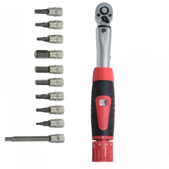 Mechanical Preset Torque Wrench Torque 2-24nm 1/4 Bicycle Torque Hand Tool Combination Set